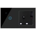 thumbnail image 1 of PinesC Smart Wall Socket 95-250V Touch Light Switch Smart Life APP Remote Control, Voice Control, Touch Control Compatible with Alexa Google Assistant Smart Switch Plug O, 1 of 5