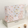 thumbnail image 2 of Large Makeup Bag for Women Girls, Quilted Cosmetic Bag, Floral Coquette Aesthetic Toiletry Bag, Flower Travel Make Up Organizer Bag, 2 of 7