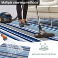 thumbnail image 5 of Blue Green Striped Outdoor Rug for Patio/Deck/Porch, Non-Slip Large Area Rug 5 x 7 Ft, Colorful Abstract Vertical Lines Art Indoor Outdoor Rugs Washable Area Rugs, Camping Rug Carpet Runner, 5 of 8