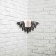 thumbnail image 3 of Bat Shaped Corner Shelf Wall Corner Shelf Wood Floating Shelf Crystal Display Shelf Wall Shelf for Bedroom, 3 of 4