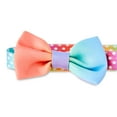 thumbnail image 2 of Vibrant Life Ombre 3D Bow Tie Fashion Dog Collar, Multicolored, Medium, 2 of 11