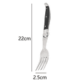 thumbnail image 2 of Steak Knives Set of 4,Black And Triple Rivet Fine-Edge Stainless Steel Sharp Blade Flatware Steak Knife Set,For Restaurant Tableware Kitchen Camping, Dishwasher Safe, 2 of 5