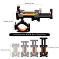 thumbnail image 4 of Bicycle Mobile Phone Holder Adjustable Motorcycle Phone Mount for Bicycle, 4 of 7