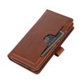 thumbnail image 7 of SaniMore for Samsung Galaxy S23 6.1" Case, Samsung Galaxy S23 Wallet Case with Card Holder & Powerful Magnetic Flip Kickstand Shockproof PU Leather Wrist Strap Folio Cover, Coffee, 7 of 7