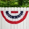 thumbnail image 1 of Northlight Large Patriotic Bunting Flag - 48" x 24", 1 of 6