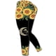 thumbnail image 1 of Yoga Suit Vest And Leggings Moisture Wicking Sunflower Moon Design Sport Fitness Home Gym Tight, 1 of 2