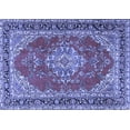 thumbnail image 1 of Ahgly Company Indoor Rectangle Medallion Blue Traditional Area Rugs, 6' x 9', 1 of 4
