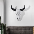 thumbnail image 2 of Escultura de buey para colgar en la pared, estatua de calavera de toro, artículo decorativo retro, decoración de animales para sala de estar, 2 of 7