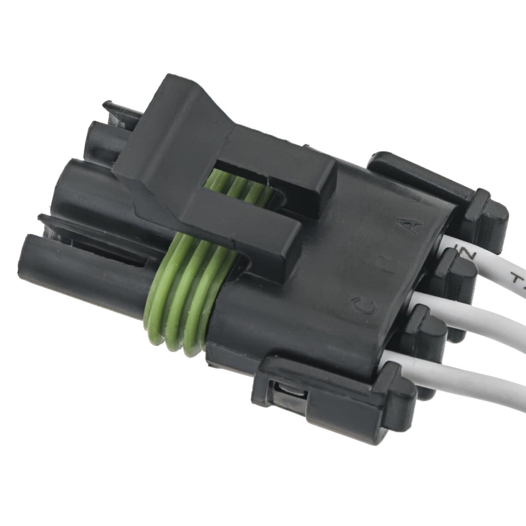CarLights360 For Chevy Camaro 1991 Electrical Connector | Plastic | Metal Contact Terminal | Pin Terminal | Push On Attachment Method | 1 Male Connector