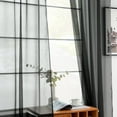 thumbnail image 2 of Window Sheer Curtains Black Curtains Clear Curtains Basic Rod Pocket Panel for Kitchen Bedroom Children Living Room Yard(55" X 95", Black), 2 of 9