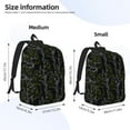 thumbnail image 3 of Picia Lilies Flowers Printed Canvas Daypack - Stylish and Durable Vintage Compact Backpack - Class, Work, Travel, or Laptop Bookbag,Organized Compartments-Small, 3 of 6