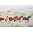 thumbnail image 2 of Derr, Wynn 18x13 White Modern Wood Framed Museum Art Print Titled - Mustang Medley, 2 of 4