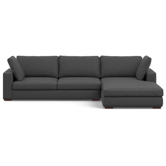 Simpli Home Charlie Deep Seater Right Sectional Sofa