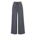 thumbnail image 5 of Plus Size Pants for Women Wide Leg High Waisted Casual Oversized Pants Women with Pockets S-3XL, 5 of 7