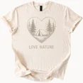 thumbnail image 1 of ALVORD T-Shirt de Camping Cœur Amour Nature Graphique Unisexe P-5TG, 1 of 3