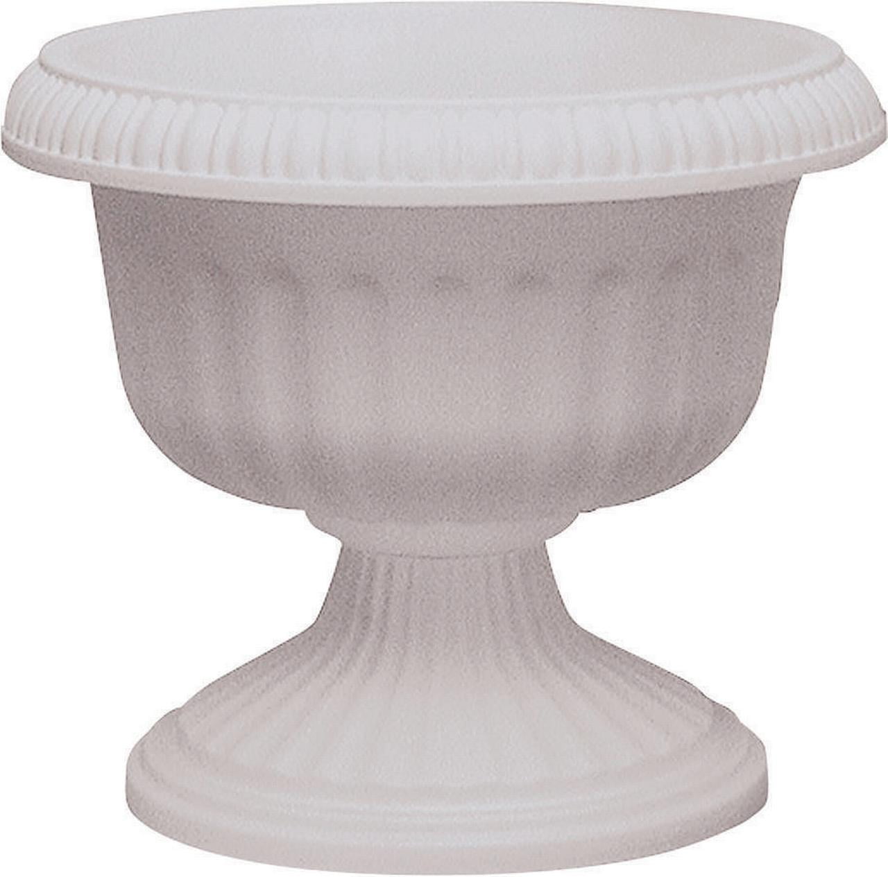Southern Patio, Dynamic Design UR1212WH Grecian Style Urn Planter, 12 in Dia x 11.88 in L,... by AMES/TRUE TEMPER INC