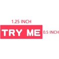 thumbnail image 4 of Try Me Stickers,Tester Sample Label for Cosmetics,Pink Sample Stickers,1.25x0.5 Inch,500 Pcs Per Pack, 4 of 5