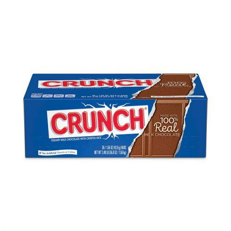 Crunch Bar, Individually Wrapped, 1.55 oz, 36/Carton, Ships in 1-3 Business Days Crunch Bar, Individually Wrapped, 1.55 oz, 36/Carton, Ships in 1-3 Business Days