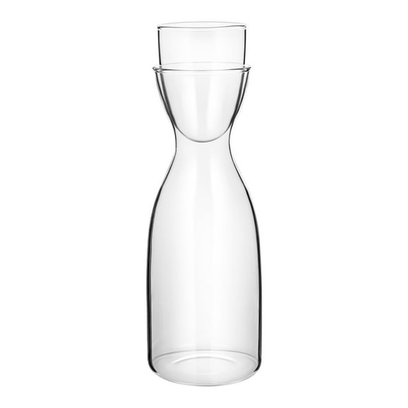 Tineasur Premium Borosilicate Glass Carafe with Lid for Iced Tea and Coffee Brewing