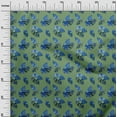 thumbnail image 3 of oneOone Velvet Pear Green Fabric Leaves Craft Projects Decor Fabric Printed By The Yard 58 Inch Wide-aB, 3 of 5