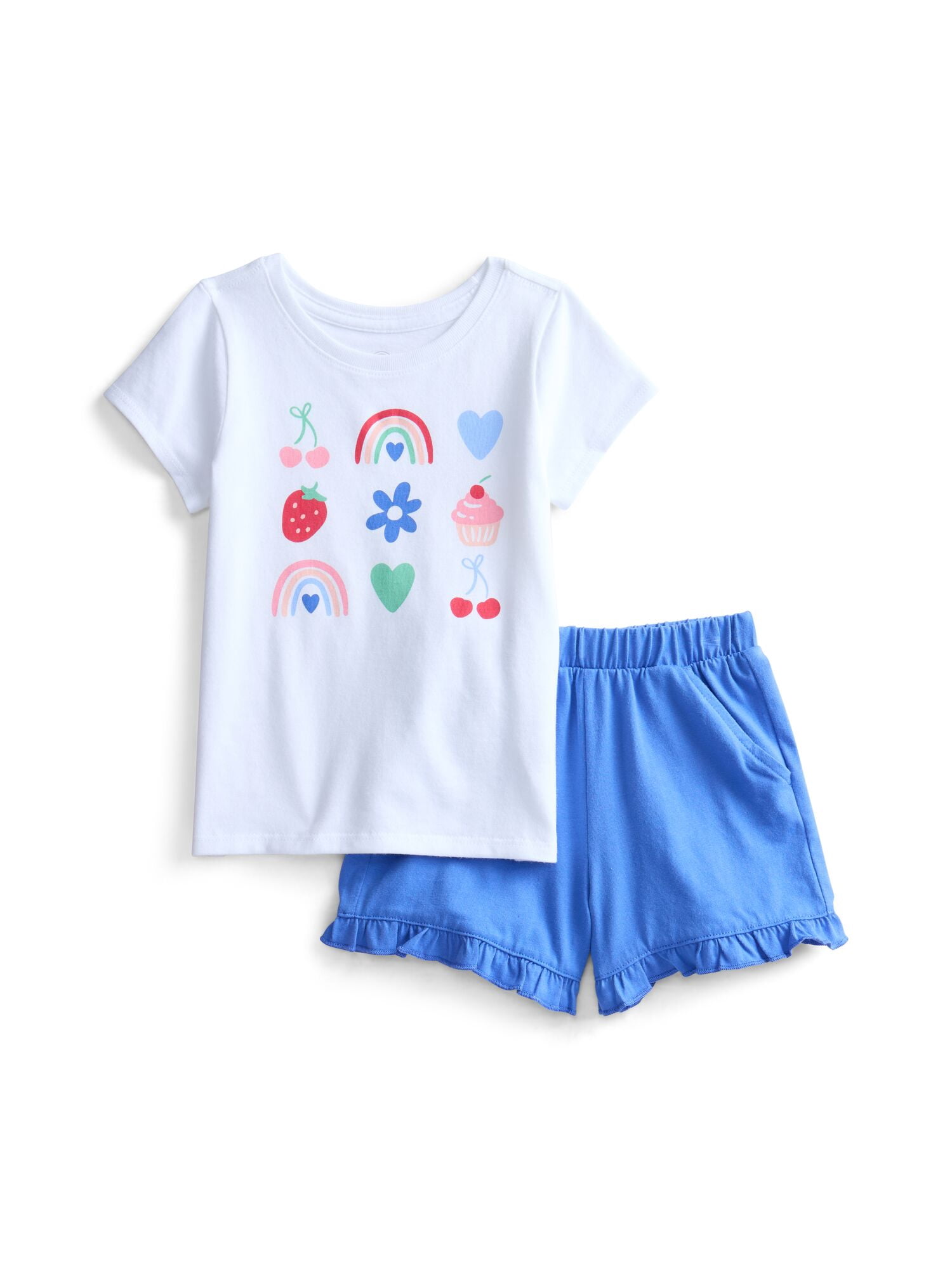 Wonder Nation Toddler Girls Mix and Match Outfit Set, 6-Piece, Sizes 18M-5T