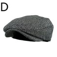 thumbnail image 2 of Penkiiy Men's Mesh Flat Cap Breathable Summer Newsboy Hat Beret Newsboy Hat for Driving Hunting Soft Plaid Retro Beret D, 2 of 3