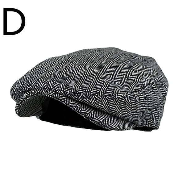 Fashion hat Men Women Soft Plaid Retro Hats Casul Breathable Winter Warm Comfort Beret