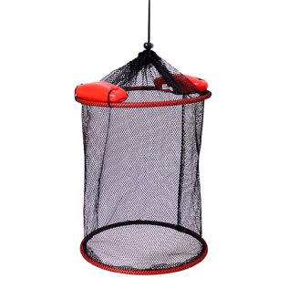 collapsable fish mouhike Collapsible Basket Mesh Trap Portable Fishing Keep Net Release to Fold Net and Lock in Place Net Yoke Accessory Attachment Point for Lanyards or Accessory Adjustable Tension Net Hinge Collapsible Fish Ruler