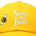 thumbnail image 2 of DALIX Save The Bees Baseball Cap Dad Hat Embroidered Womens Girls in Gold, 2 of 6
