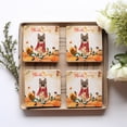 thumbnail image 4 of Happy Thanksgiving German Shepherd with Turkey Pumpkins Autumn Vibes Set of 4 Stone Coasters Alsatian Dog Lover Gifts 4x4in Absorbent Soapstone Coaster - 12018, 4 of 5