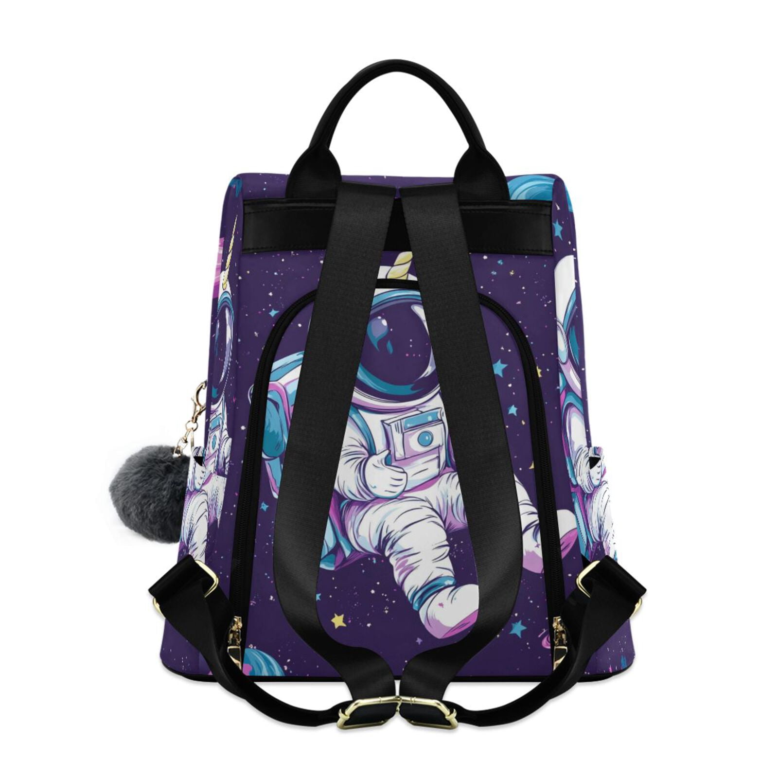Unicorn Planet Astronaut Travel Laptops Backpack for Women Anti-theft Casual Work Bag Daypack Lightweight Laptop Bag