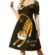 thumbnail image 1 of Vestido elegante de manga corta con estampado de tigre para mujer, promoción de vestidos africanos para mujer, 1 of 7