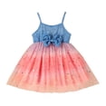 thumbnail image 3 of MEZZALL Toddler Girls Sleeveless Bowknot Spaghetti Straps Dress Dance Party Dresses O-Neck Fashionable Sundress, 3 of 7