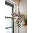 thumbnail image 3 of 20 Inch Watermelon Peperomia Artificial Plants Greenery Fake Potted Plants Faux Hanging Vine Plant with Ceramic Pot Home Decor, 3 of 6