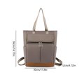thumbnail image 3 of Mochila Oxford impermeable para mujer, bolsa de viaje para mujer de gran capacidad para ordenador portátil (caqui) Likrtyny Para Estrenar, 3 of 6