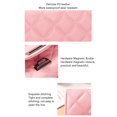 thumbnail image 4 of Mujer Bolso, Pu Cuero Rosa Patrón de Cuadros para Mujeres para Compras para compro, 4 of 7