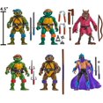 thumbnail image 2 of Teenage Mutant Ninja Turtles Classic 1988 Remastered 4.5 Inch Action Figure - 6-Pack, 2 of 2