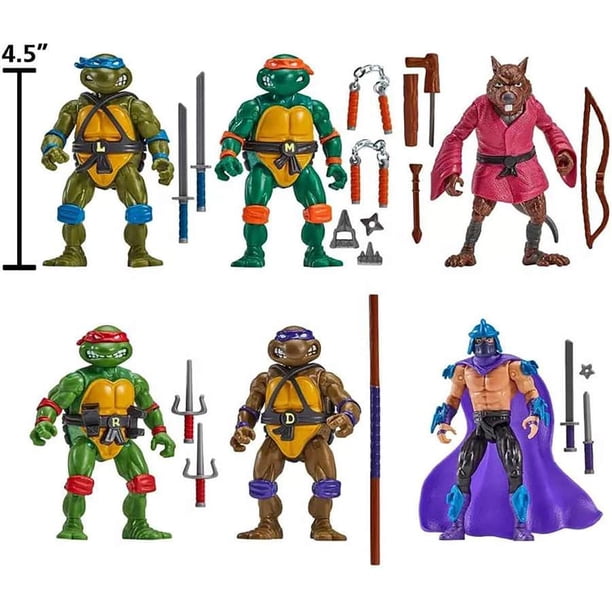 Teenage Mutant Ninja Turtles Classic 1988 Remastered 4.5 Inch