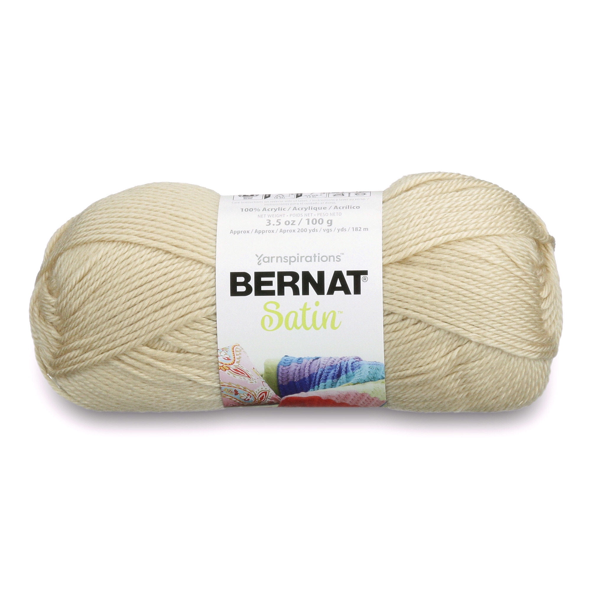 BERNAT SATIN YARN (100G/3.OZ), LINEN