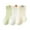 Green, variant on fatyb 3 Pack Cotton Socks for Toddler Baby Thin Breathable Crew Socks Infant Boys Girls Summer Socks
