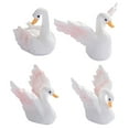 thumbnail image 4 of 1X Swan Figurine - Miniature Ornament Creative Swan Resin Figurine Charming Desktop Decor for Home, 4 of 9