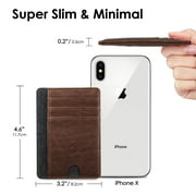 Fintie Slim Front Pocket Wallet with Glide Slots - RFID Credit Card Holder & Money Organizer for Men & Women