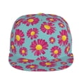 thumbnail image 2 of Fotbe Daisies Flowers Flat Bill Visor Cap Classic Snapback Hat Polyester Foam Trucker Hat Trucker Cap Adjustable Baseball Cap, 2 of 9