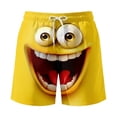 thumbnail image 4 of RMGVDSD Mens Shorts Graphic Breathable Beach Shorts For Men Lightweight Summer Drawstring Elastic Waist Casual Shorts With Pocket Daily Casual Shorts, 4 of 4
