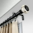 thumbnail image 2 of Central Design Products 1" Classic Single Curtain Rod, Black, 2 of 2