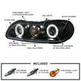 thumbnail image 3 of Spec-D Tuning Black LED Headlights Compatible with 1997-2003 Chevy Malibu, 2004-2005 Chevy Classic, 1997-1999 Oldsmobile Cutlass, Left + Right Pair Headlamps Assembly, 3 of 5