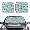 thumbnail image 2 of Fotbe pirate with funny animals Juego de 2 Piezas de Parasoles para Parabrisas | Bloqueador Solar para Auto | Accesorios Plegables para Protección Solar Interior-Large, 2 of 6