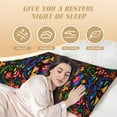 thumbnail image 4 of KLL Ultra Soft Microfiber Body Pillow Cover/Pillowcases 20"x54" with Hidden Zipper Closure-Mexican Flower Traditional1, 4 of 8