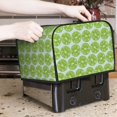 thumbnail image 6 of KLL Green Lemon Slices Print 4 Slice Toaster Dust Covers Kitchen Small Appliance Cover with 2 Pockets,Can hold Jam Spreader Knife & Toaster Tongs (12.4 x 10.6 x 8.2), 6 of 6