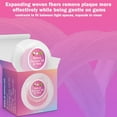 thumbnail image 3 of Woven Dental Coconut Oil Infused Expanding Dental , Oral Care Stretchable , Mint 33yd Pink, Pack of 2, 3 of 4